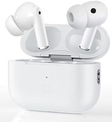 Global Impex AirBeats Pro White True Wireless Bluetooth 5.3 Earbuds with Mic | Touch Controls Bluetooth(White, In the Ear)