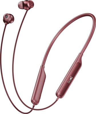 boAt Rockerz 210 ANC w/ 30dB Active Noise Cancellation, AI- ENx Tech & Spatial Audio Bluetooth(Ruby Red, In the Ear)