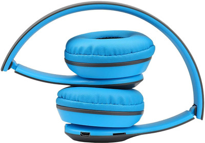 RENTOOR NEW SALE PORTABLE GAMING SPORTS ULTRA DAYNMIC BEAT SOUND HEADPHONE Bluetooth(Blue, On the Ear)
