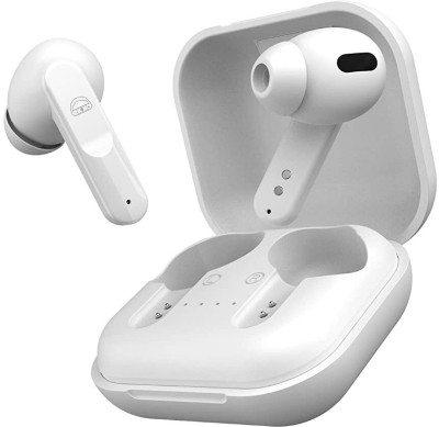 Ekko Earbeats T04 TWS with 50H Playtime, 10MM Driver, Noise Cancellation,Massive Bass Bluetooth Headset(White, True Wireless)