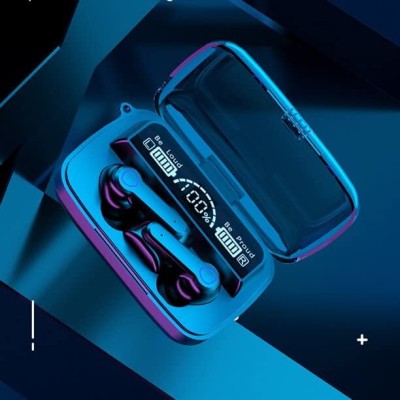 Wifton TWS Earbuds Touch Waterproof IP7X LED Digital Bluetooth Headset(Black, In the Ear)