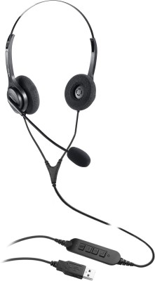 Voixtone USB Headset with Mic, Model VT11 for Office & Call center use Wired Headset(Black, On the Ear)
