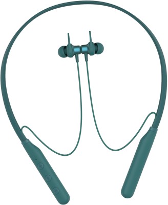 XEWISS Wireless Earphone 9D HIFI Sound Mini Neckband with Mic Sport Headphone Bluetooth Gaming Headset(Green, In the Ear)