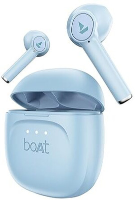 boAt Airdopes 131 Gen 2, 13mm Drivers, 70H Battery, ENx, Stream Ad Free Music via App Bluetooth(Ice Blue, In the Ear)