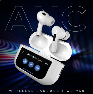 RD TWS-750 ANC Wireless in Ear Earbuds with The NovaPod Bluetooth(White, In the Ear)