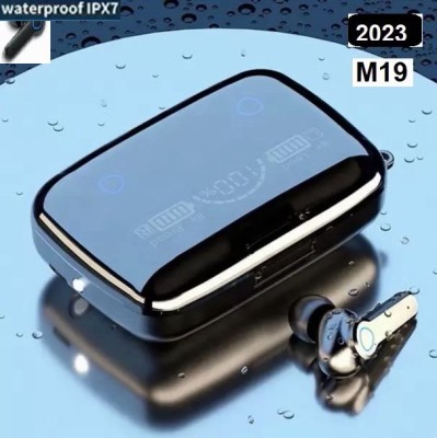 Bydye HA50 M19_ PRO Earbuds Upto 48 HoursBluetooth 5.17Wireless Earbuds (PACK OF 1) Bluetooth Headset(Black, True Wireless)