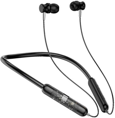XEWISS Bluetooth5.1 36 Hours Music & Talk-Time; 300 Hours Stand by Time Neckband Bluetooth Gaming(Black, HighBass, Immersive LED Lights, In the Ear), In the Ear)