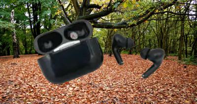 JQVA TWS Fusion True Wireless Earbuds with ANC & Mic – Pitch Black Bluetooth(Black, In the Ear)