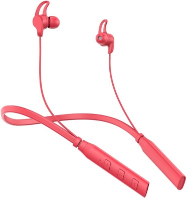 TANBAN Neckband bluetooth superb voice wireless headset bluetooth Bluetooth Headset(Red, In the Ear)