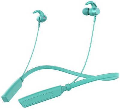 ZTNY Powerful Bass 24Hours Playtime Comfortable Fit Bluetooth 5.0 Headphones with Mic Bluetooth Headset(Green, In the Ear)