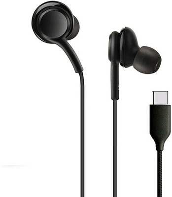 Niztech Original TYPE C Earphone with Mic for All Type C Phone | Deep Bass Wired Wired(Black, In the Ear)
