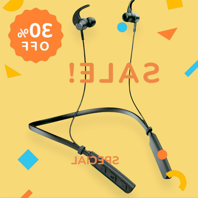 GPQ STORE Rokerz 235 Pro Wireless Bluetooth Neckband(0.3653 Bluetooth(Black, In the Ear)