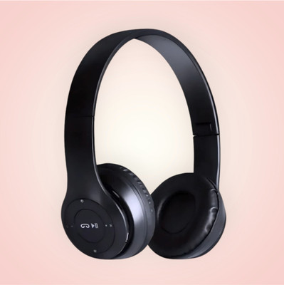 TWS Comfort-Fit Foldable Bluetooth Gaming Headset with Mic Function_GS Bluetooth & Wired(Black, On the Ear)
