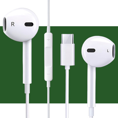 Bxeno Type C Handsfree with Mic for TECNO POVA 5 Pro 5G/Pova 6 Pro 5G/Spark 10 5G[10] Wired(White, In the Ear)