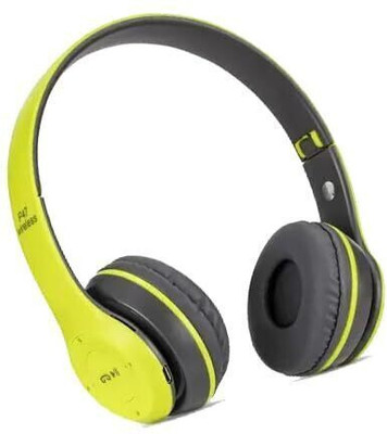 icall New P47 Bluetooth & Wired(Green, True Wireless)
