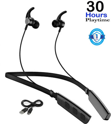 TABARET High Trend Neckband with 12Hrs Playtime, Gaming Mode & Headset Bluetooth(Black, On the Ear)