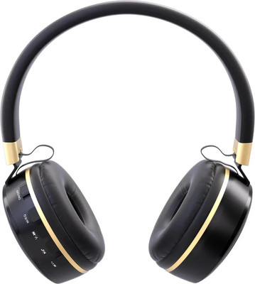 Unix Wireless Headphones I 12 Hrs PlaytimeI 40MM Drivers I Foldable I Built in Mic Bluetooth(Black, On the Ear)