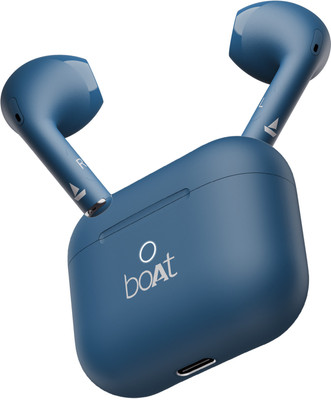 boAt Airdopes Alpha with 35 HRS Playback, 13mm Drivers, Dual Mics ENx & Beast Mode Bluetooth(Dark Cyan, In the Ear)