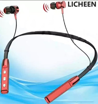 LICHEEN Neckband hi-bass Wireless Bluetooth headphone 40 hours playtime A03 Bluetooth Headset(ASSORTED COLOR, In the Ear)
