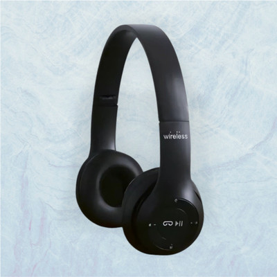 TWS Stereo Headphones with Mic & SD Card Support, Long Battery Backup_Y2 Bluetooth & Wired(Black, On the Ear)