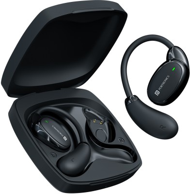 Portronics Harmonics Twins 31 Over Ear Smart Earbuds with HD Mic, Secure & Flexible Earhook Bluetooth(Black, In the Ear)