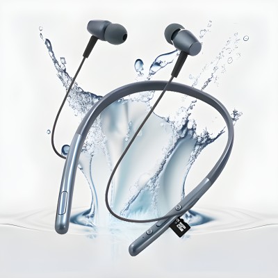 MR.NOBODY Wireless Neckband,48Hr Playtime,Waterproof Bluetooth Headset n1 Bluetooth Headset(Black, In the Ear)