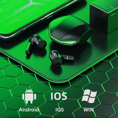 TecSox Oyester Wireless Earbuds| IPX| 30 hours Best Low Latency TWS| tws for Gamer Bluetooth Headset(Black, True Wireless)