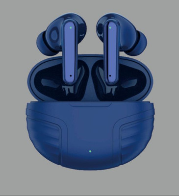 Seashot V11 Earbuds with Game Mode, 12H Playtime, Quad Mic ENC Bluetooth(NEVY BLUE, True Wireless)