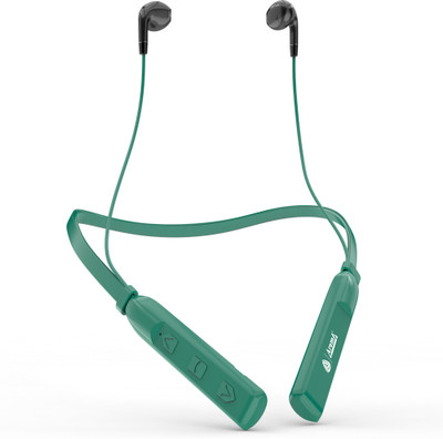 Aroma NB119D Dream 60 Hours Playing Time Fast Charging Bluetooth Neckband Earphone Bluetooth(Green, In the Ear)
