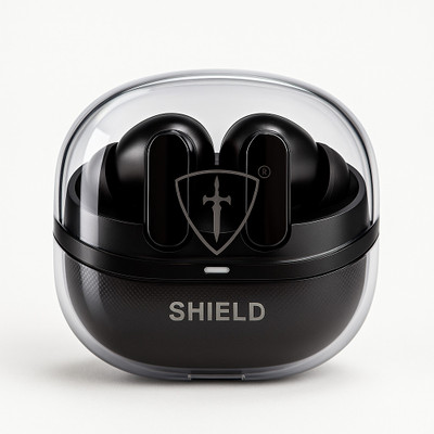 Tiitan Shield09 TWS Earbuds, 15H Playtime, Bluetooth 5.4 Wireless Earphones Bluetooth(Black, True Wireless)
