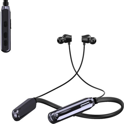 JAZX VK-18 Metal Diwali Edition - 48Hr Playtime Bluetooth Headphone Neckband Earphone Bluetooth(Black, In the Ear)