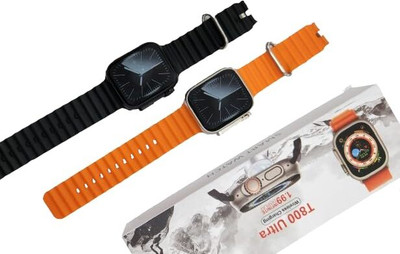 zora T800 Ultra smart watch with WiFi GPS Combo Smartwatch(Orange, BLACK Strap, 49MM)