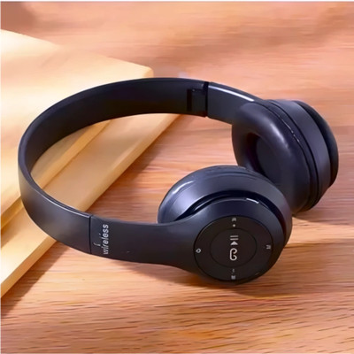 TWS FoldUp Bluetooth Extreme Bass Active Bass_2G Bluetooth & Wired(Black, On the Ear)