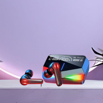 Clairbell Wireless Earbuds TWS Bluetooth 5.1, Touch Control Transparent LED DisplayA56 Bluetooth(Multicolor, True Wireless)