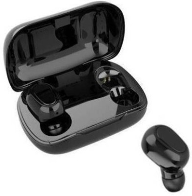 MOOZMOB Gaming TWS L21 Bluetooth with Button Control L21 Bluetooth Cover Earphones Bluetooth(Black, True Wireless)