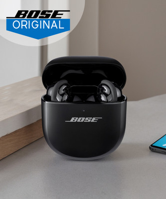 Bose New QuietComfort Ultra Wireless Earbuds with Spatial Audio & Noise Cancellation Bluetooth(Black, True Wireless)