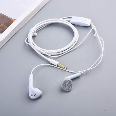 DEGNO Crystal Clear Samsang Headphone with Mic Pure HD Sound for all mobiles samsang Wired Headset(White, In the Ear)
