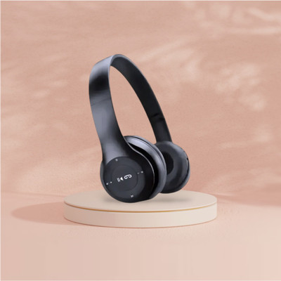 AIZINA FoldUp Bluetooth Bass Pro Studio Sound_9S Bluetooth & Wired(Black, On the Ear)