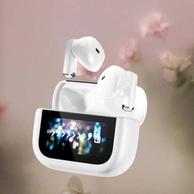 MAHA al pods touchscreen pro 3 no ear cushion enc wireless Bluetooth(White, True Wireless)