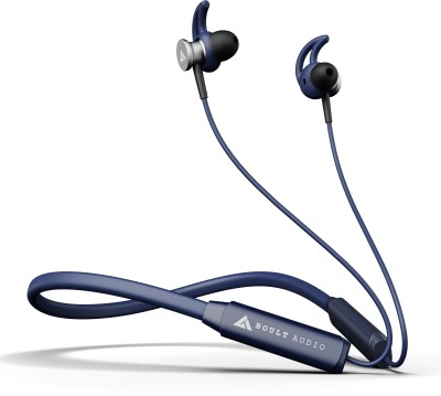 Boult Audio ProBass EQCharge with ZEN Mode ENC, 32hrs Playtime, Ultra-Fast Charging Bluetooth Headset(Blue, In the Ear)