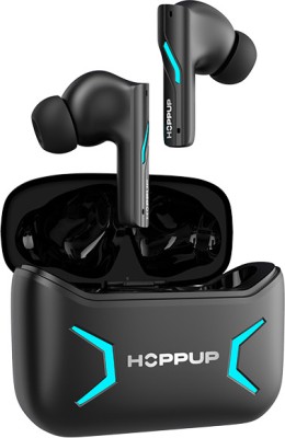 HOPPUP Predator Xo1 Gaming Earbuds with 50H Playtime,13MM Drivers,40MS Low Latency,ENC Bluetooth Gaming Headset(Black, True Wireless)