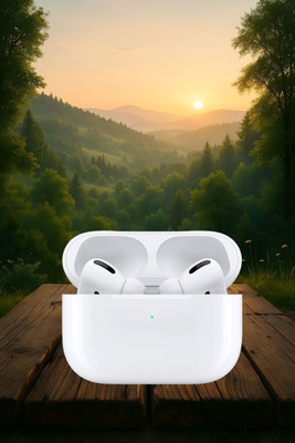 BeatFlow Air-pod Pro-2nd generation k33 with Adaptive Audio-(USB-C) Bluetooth(White, In the Ear)