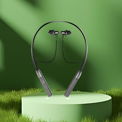 Clairbell BT-Rover Bluetooth Neckband & Long Battery Life, Deep Bass Neckband with MicA75 Bluetooth(Black, In the Ear)