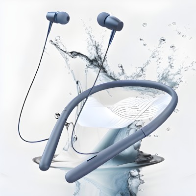 MR.NOBODY N40 PRO With Upto 40 Hours Playback Waterproof Bluetooth Headset N21 Bluetooth Headset(Blue, In the Ear)