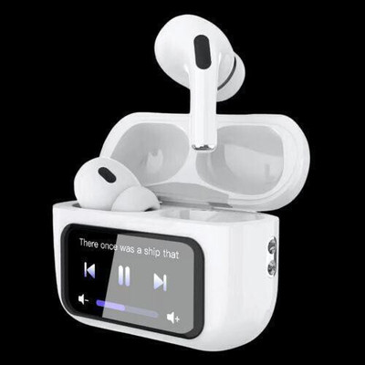 MAHA pro pods 2 touchscreen with enc transparency wireless Bluetooth(White, True Wireless)