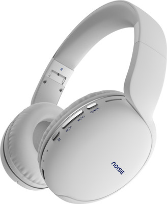 Noise TWO with 50 Hours Playtime, Low latency (up to 41ms), and Dual pairing Wireless Bluetooth(Calm White, On the Ear)