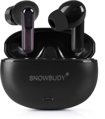 snowbudy Fire Aeropod with Game Mode 48H Playtime, Quad Mic ENC, 13mm driver, AAC codec-2 Bluetooth Gaming(Black, True Wireless)