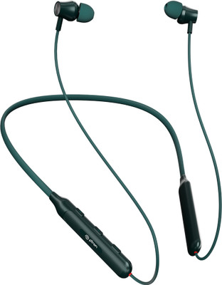 PTron Bassstrings Neo with 34hrs Playtime,Clear Calls,14mm Drivers,Dual-device Pairing Bluetooth(Green, In the Ear)