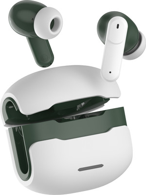 COREGENIX Airbuds 311 Pro Bluetooth TWS Earbuds with ENC & Low latency , 30hrs of Playtime Bluetooth(White & Green, True Wireless)