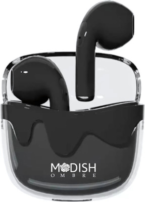 ModishOmbre Aura TWS Earbuds with Quad Mic Active ENC & Touch Control & 36 Hrs Battery Life Bluetooth(Black, True Wireless)